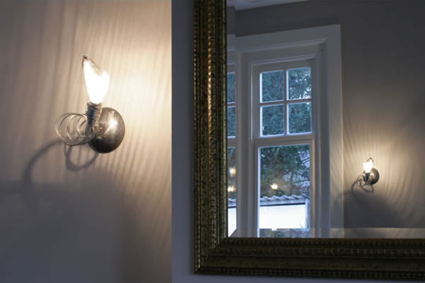 Decorative wall lights and ceiling lighting. Semi flush mount lighting for hallways, stairways and kitchens.